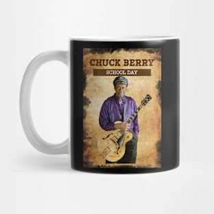 Vintage Old Paper 80s Style Chuck berry School Day Mug